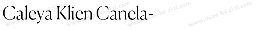 Caleya Klien Canela字体转换